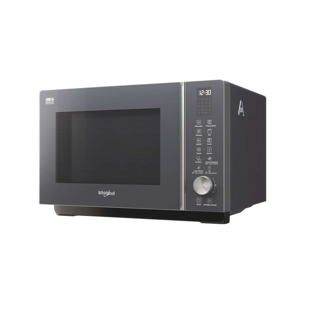 Whirlpool Magnetron Vrijstaand MWF 259 SG Shadow Grey Elektronisch 25 MW-Combi 800 Perspective