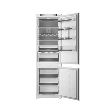 Whirlpool Réfrigérateur combiné Encastrable WHK2 5294 B6E1 Zinc Metal 2 portes Frontal open