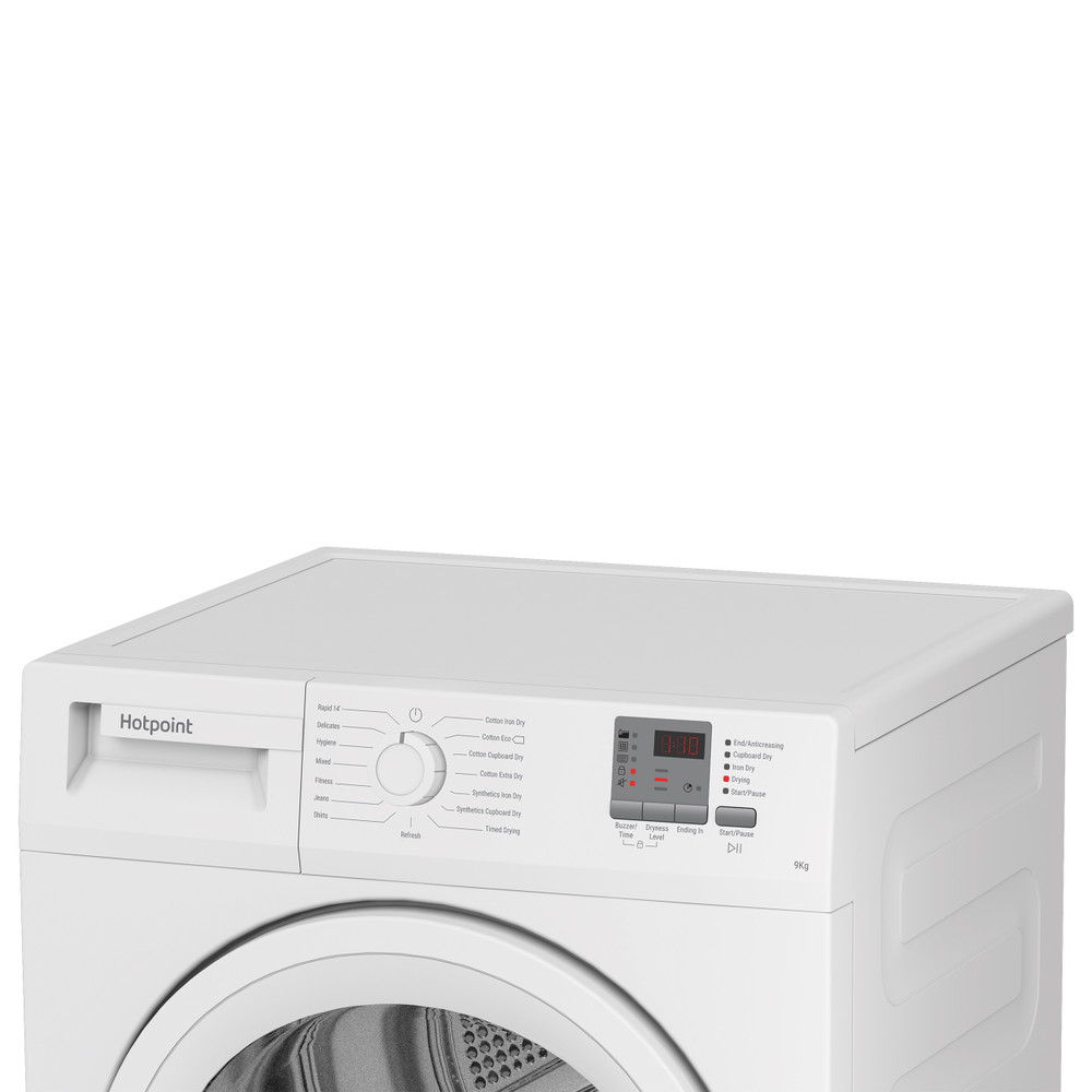 Hotpoint Dryer C HD C92 WWGD UK White Lifestyle control panel