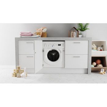Indesit Máquina de lavar roupa Encastre BI WMIL 81285 EU Branco Carga Frontal B Lifestyle frontal
