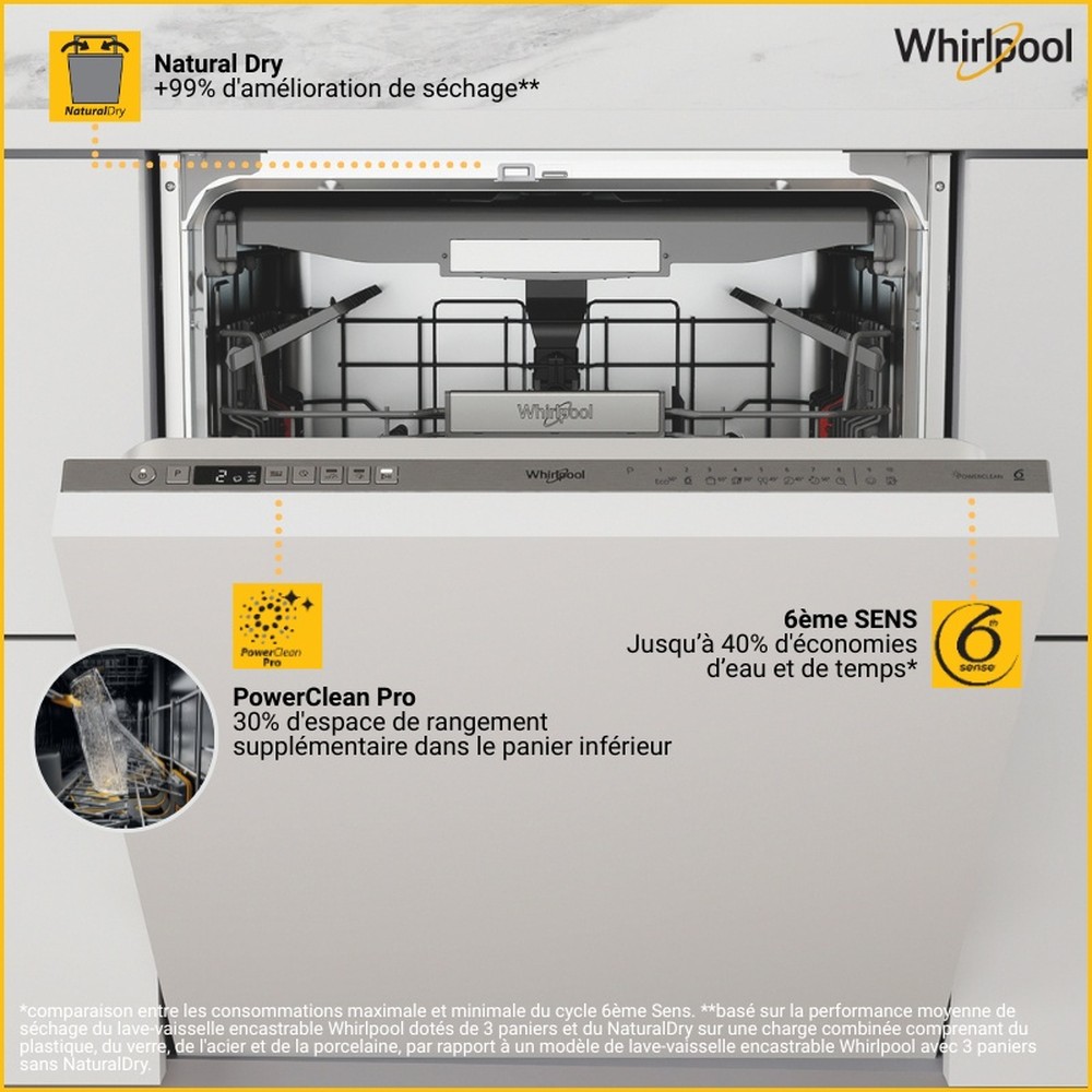 Whirlpool Lave-vaisselle Encastrable W0ID561S Tout intégrable A Lifestyle detail