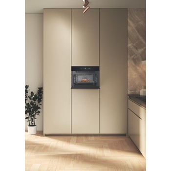 Whirlpool Microgolfoven Inbouw WCW46HMB Zwart Mechanisch en elektronisch 53 Combimicrogolfoven 950 Lifestyle frontal