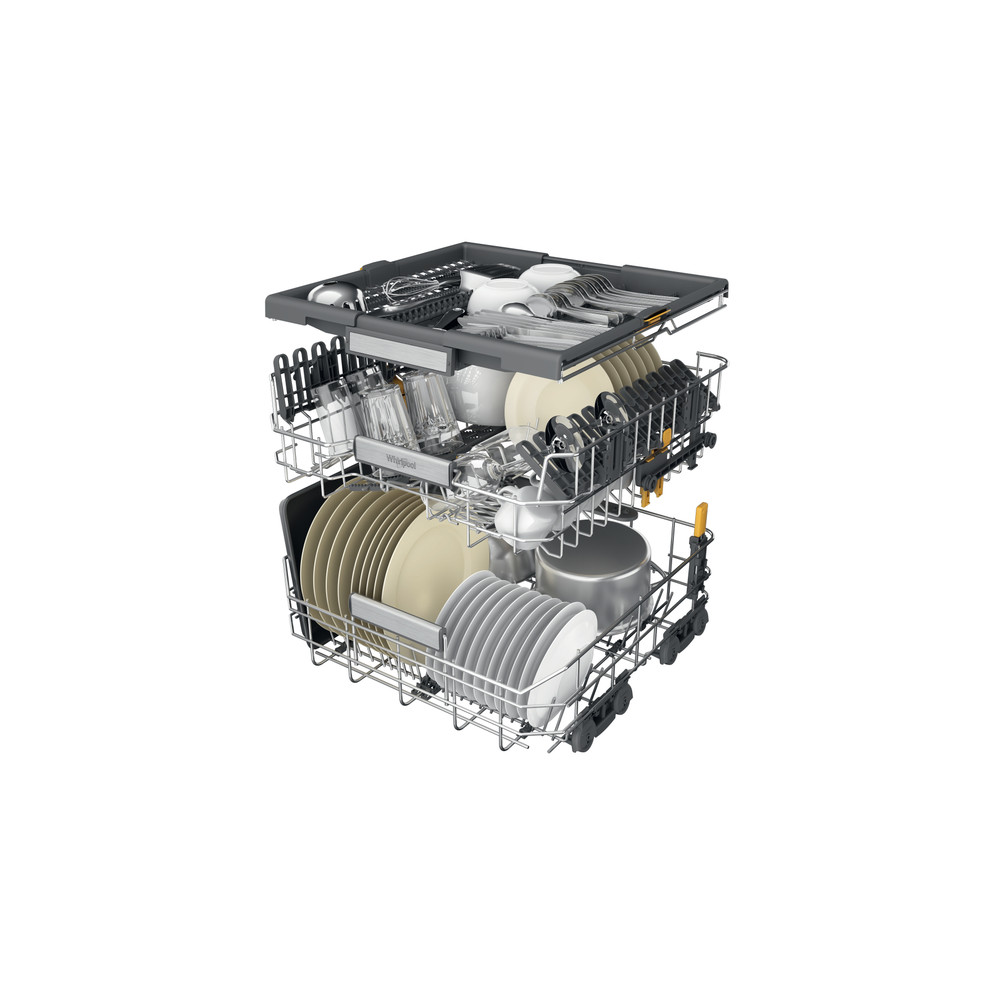 Whirlpool Umývačka riadu Voľne stojace W7F HS51 Voľne stojace B Technical Translucent