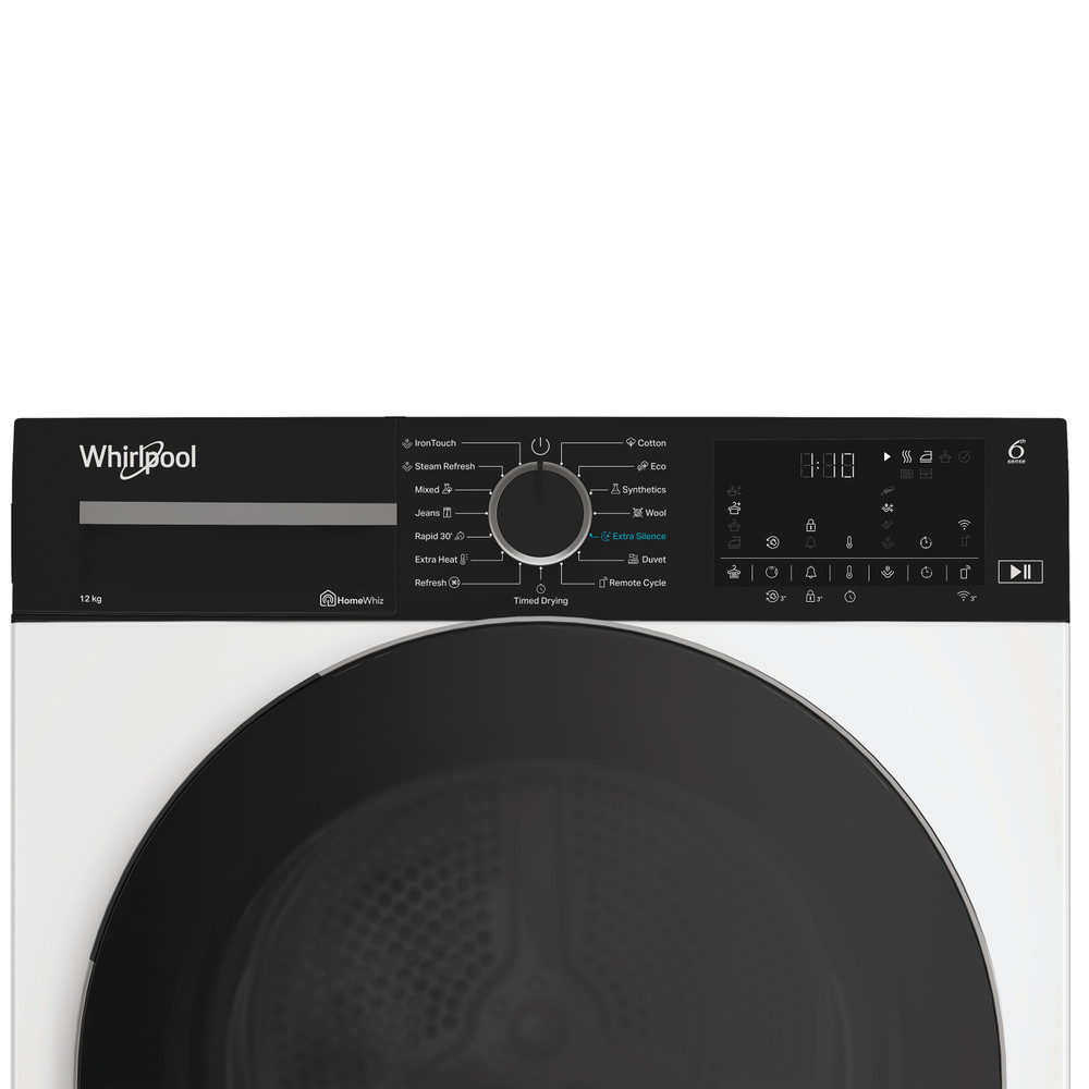 Whirlpool Szárító WP E12X WBS EE Fehér Control panel