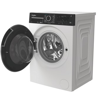 Whirlpool Lave-linge Pose-libre WPM 99W ADS BE Blanc Frontal A Perspective open