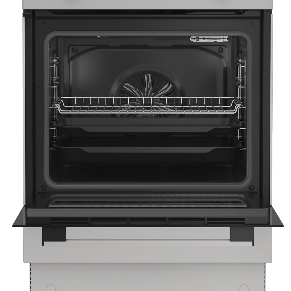 Whirlpool Komfyr W6I8KMSW Hvit Electrical Lifestyle frontal open