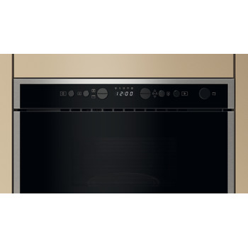 Whirlpool Microgolfoven Inbouw WMN464BX Roestvrij staal Elektronisch 22 Microgolven+Grill 750 Control panel