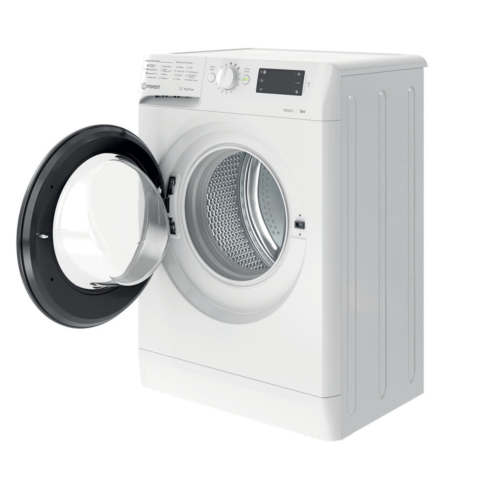 Indesit Стиральная машина Отдельно стоящий OMTWSE 61051 WK UA Белый Front loader A+++ Perspective open