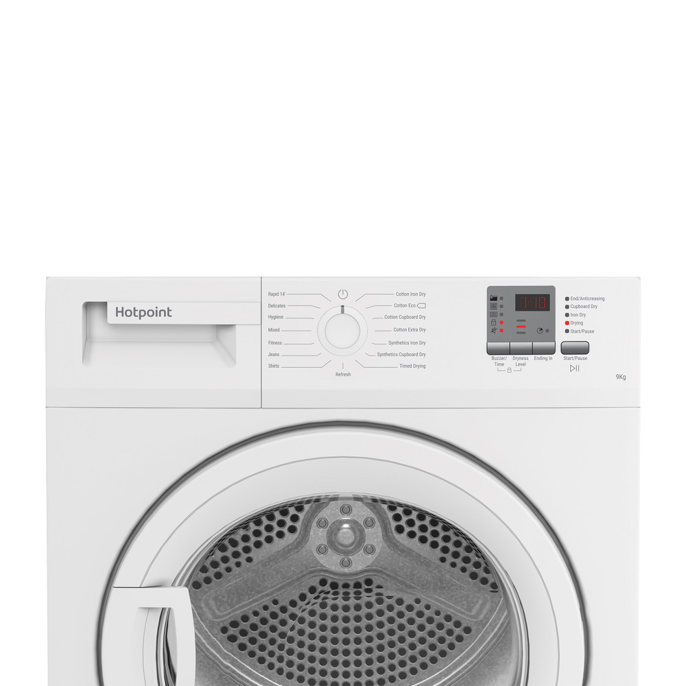 Hotpoint Dryer C HD C92 WWGD UK White Control panel