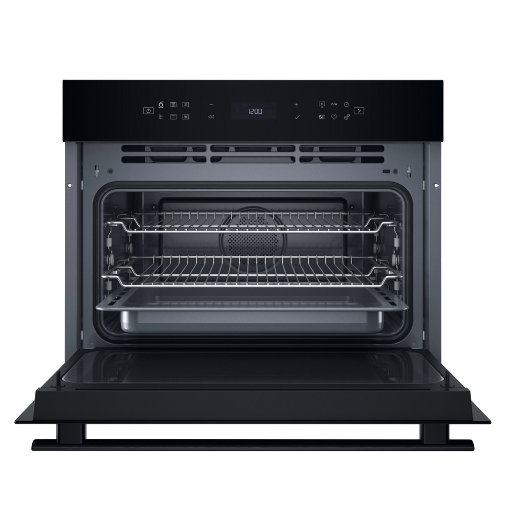 Whirlpool Microgolfoven Inbouw WCW6O7HTB Zwart Elektronisch 53 Combimicrogolfoven 950 Frontal open