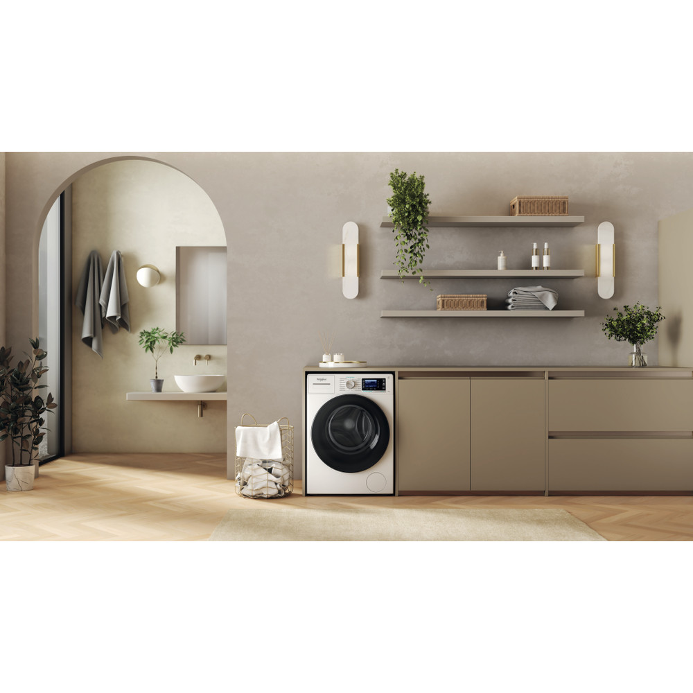 Whirlpool Pračka Volně stojící W6 98 SILENCE EE Bílá Předem plněná A Lifestyle frontal