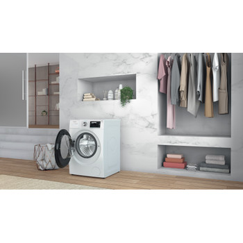 Whirlpool Maşină de spălat rufe Independent W6 W945WB EE Alb Încărcare frontală B Lifestyle perspective open