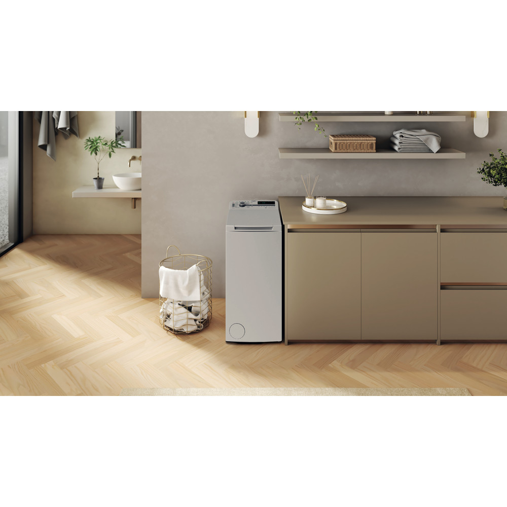 Whirlpool Práčka Voľne stojace TDLRS 7252BS EU Srtrieborná Zhora plnená B Lifestyle frontal