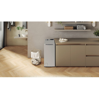 Whirlpool Práčka Voľne stojace TDLRS 7252BS EU Srtrieborná Zhora plnená B Lifestyle frontal