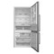 Whirlpool Kombinirani hladilnik Samostojni W84BE 73 X Ročaji na steklu 2 doors Perspective