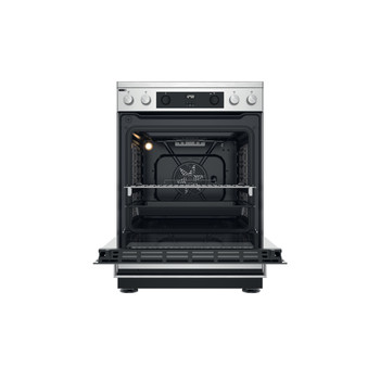 Whirlpool Cuisinière WS68V8CCXT Inox Non Frontal open