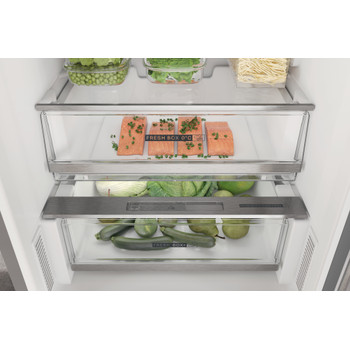 Whirlpool Hűtő/fagyasztó kombináció Szabadonálló W7X 93T OX 2 Optic Inox 2 doors Drawer