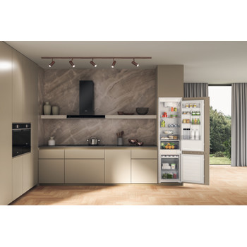 Whirlpool Kombinovaná chladnička s mrazničkou Vestavné WHC20D011B1 Bílá 2 doors Lifestyle frontal open
