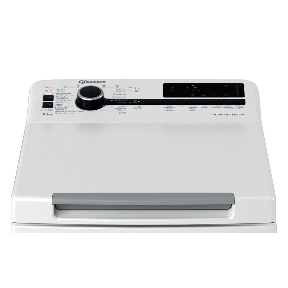 Bauknecht Lave-linge Appareil à pose libre WMT 612B CH Blanc Toplader B Control panel