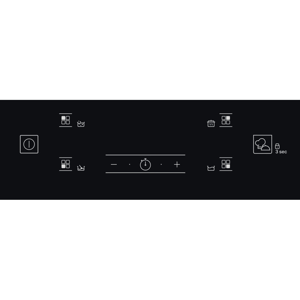 Bauknecht Kookplaat BQ 2360S AL Zwart Induction vitroceramic Control panel