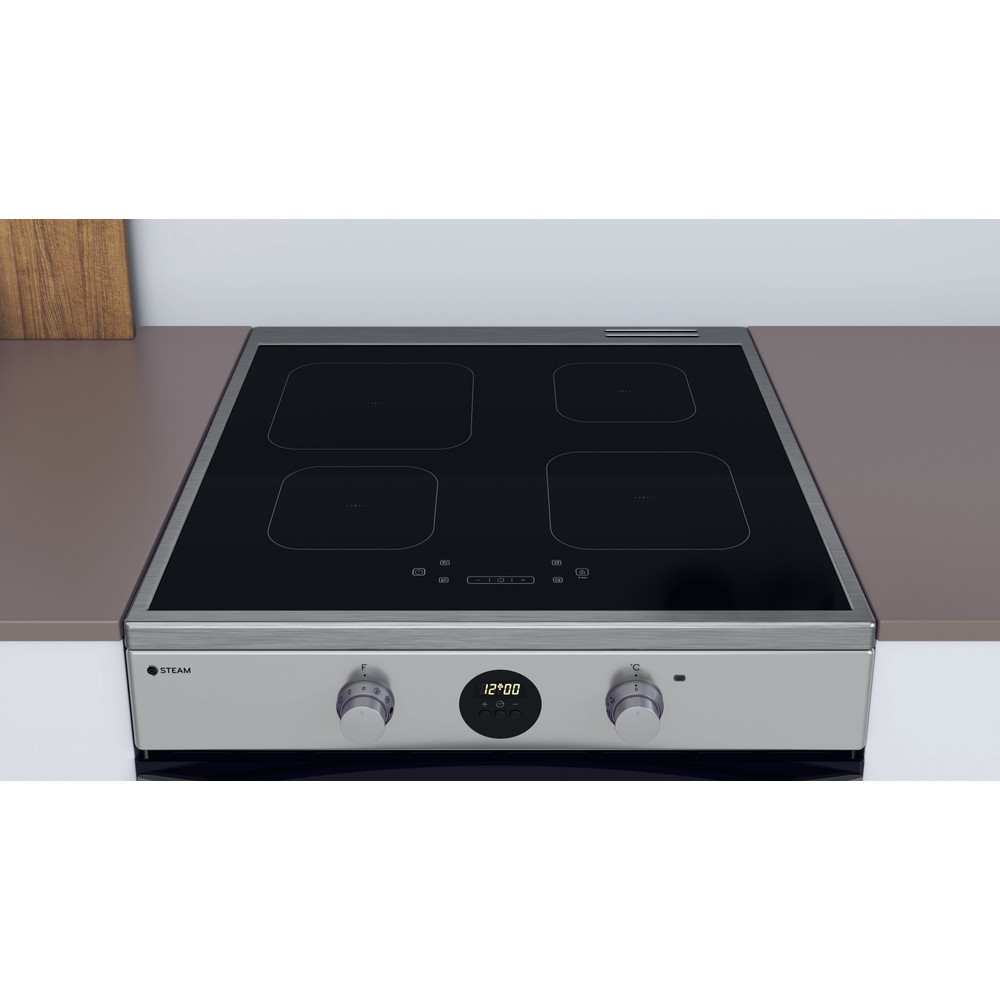 Indesit Cucina con forno a doppia cavità IS67IQ8CCX/FR Inox Elettrico Lifestyle detail