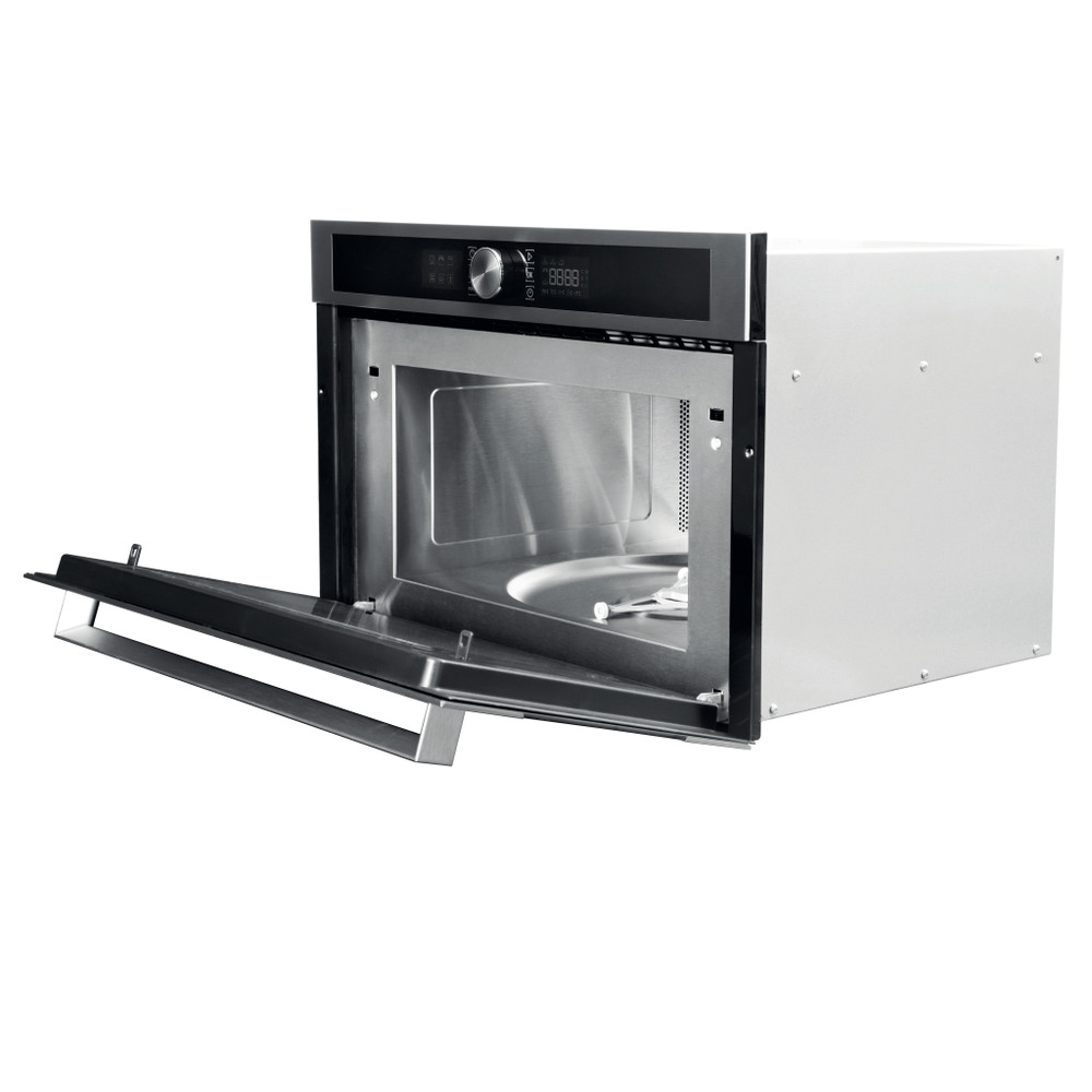 Hotpoint Microwave Built-in MD 554 IX H Stainless Steel Electronic 31 MW+Grill function 1000 Perspective open