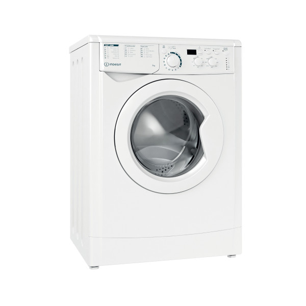 Indesit Washing machine Free-standing EWD 71453 W UK N White Front loader D Perspective