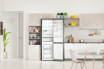 Combina frigorifica Indesit independenta INFC9 TO32X - INFC9 TO32X