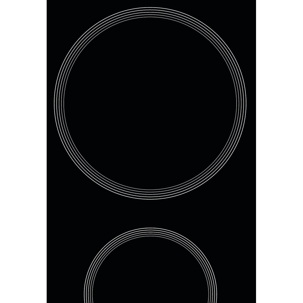 Whirlpool Főzőlap AKT 360/IX Fekete Radiant vitroceramic Heating element