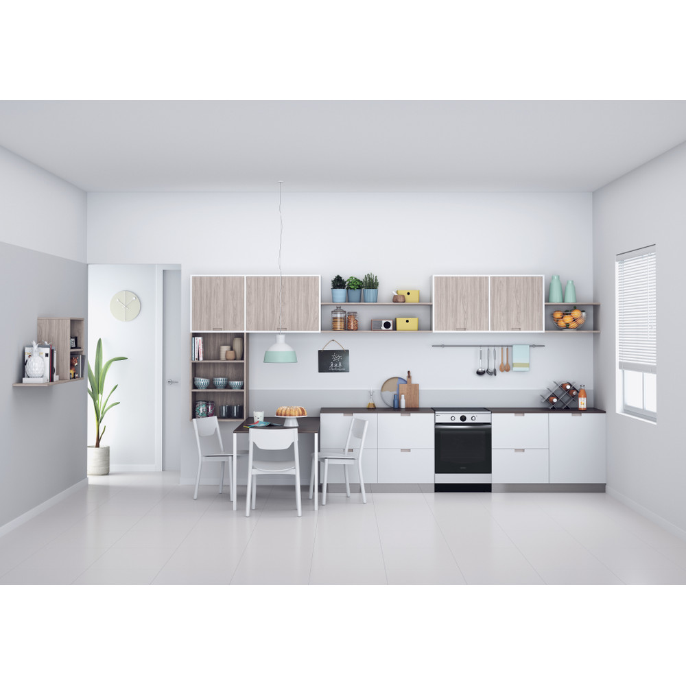 Indesit Cucina con forno a doppia cavità IS67IQ8CCX/FR Inox Elettrico Lifestyle frontal