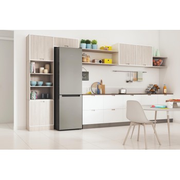 Indesit Combinación de frigorífico / congelador Libre instalación INFC9 TI22X Inox 2 doors Lifestyle perspective