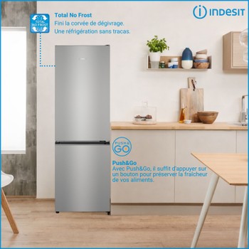 Indesit Combinado Livre Instalação INK2 5322 XB4E Inox 2 doors Lifestyle detail