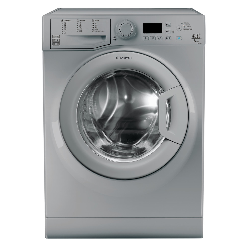 Ariston Washer dryer Free-standing FDG 9640S EX Silver Front loader Frontal