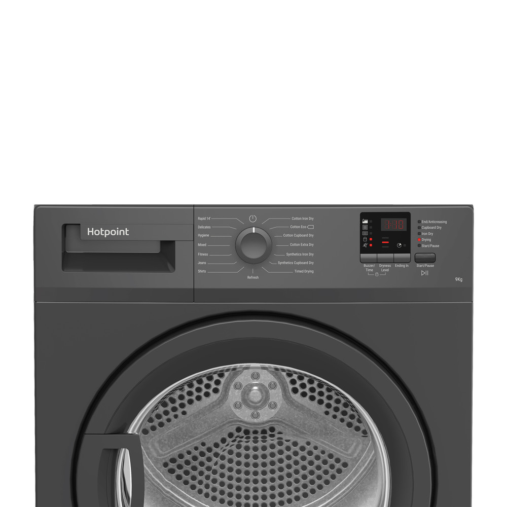 Hotpoint Dryer C HD C92 GGGD UK Graphite Control panel