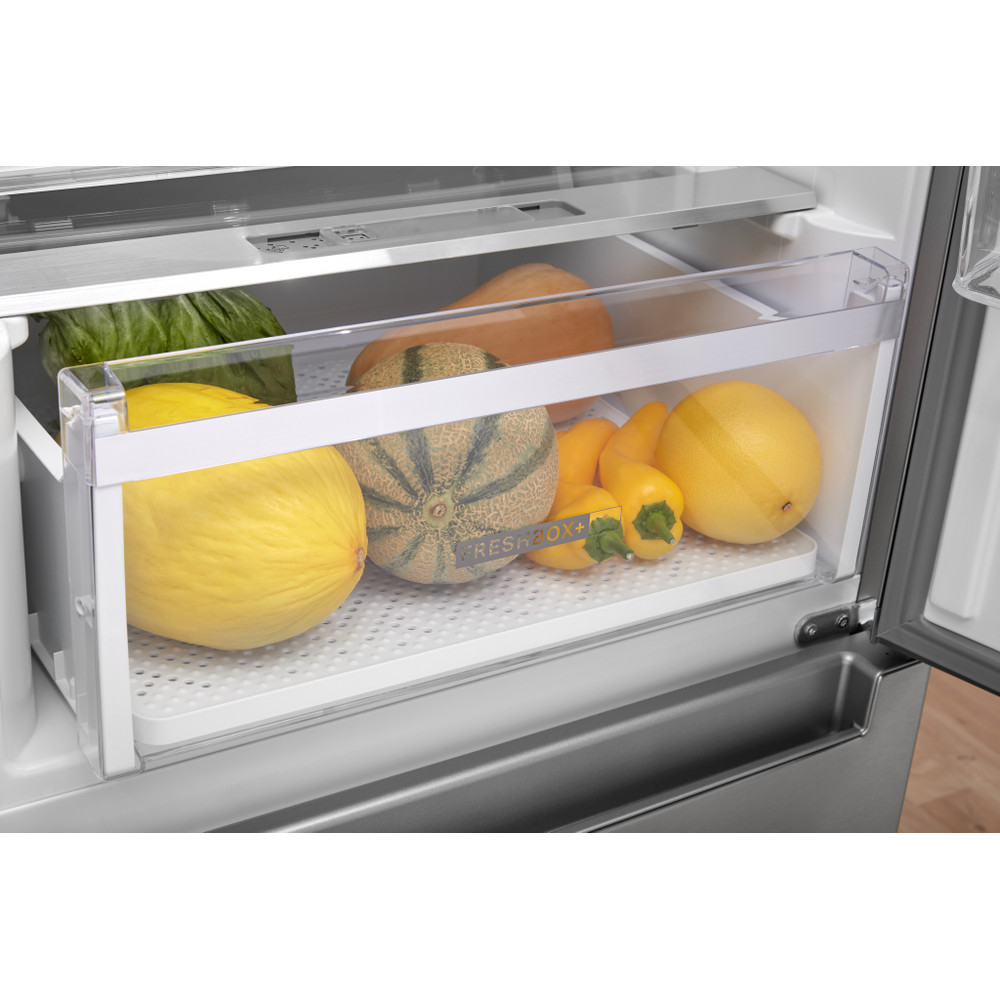 Whirlpool Hűtő/fagyasztó kombináció Szabadonálló W9 931D IX 3 Inox 2 doors Drawer
