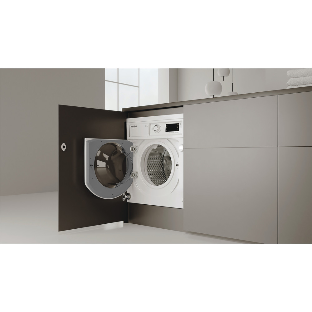 Whirlpool Lavadora secadora Encastre BI WDWG 861485 EU Blanco Cargador frontal Lifestyle perspective open