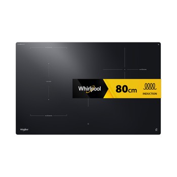 Whirlpool Kookplaat WTX8015DCF Zwart Induction vitroceramic Frontal
