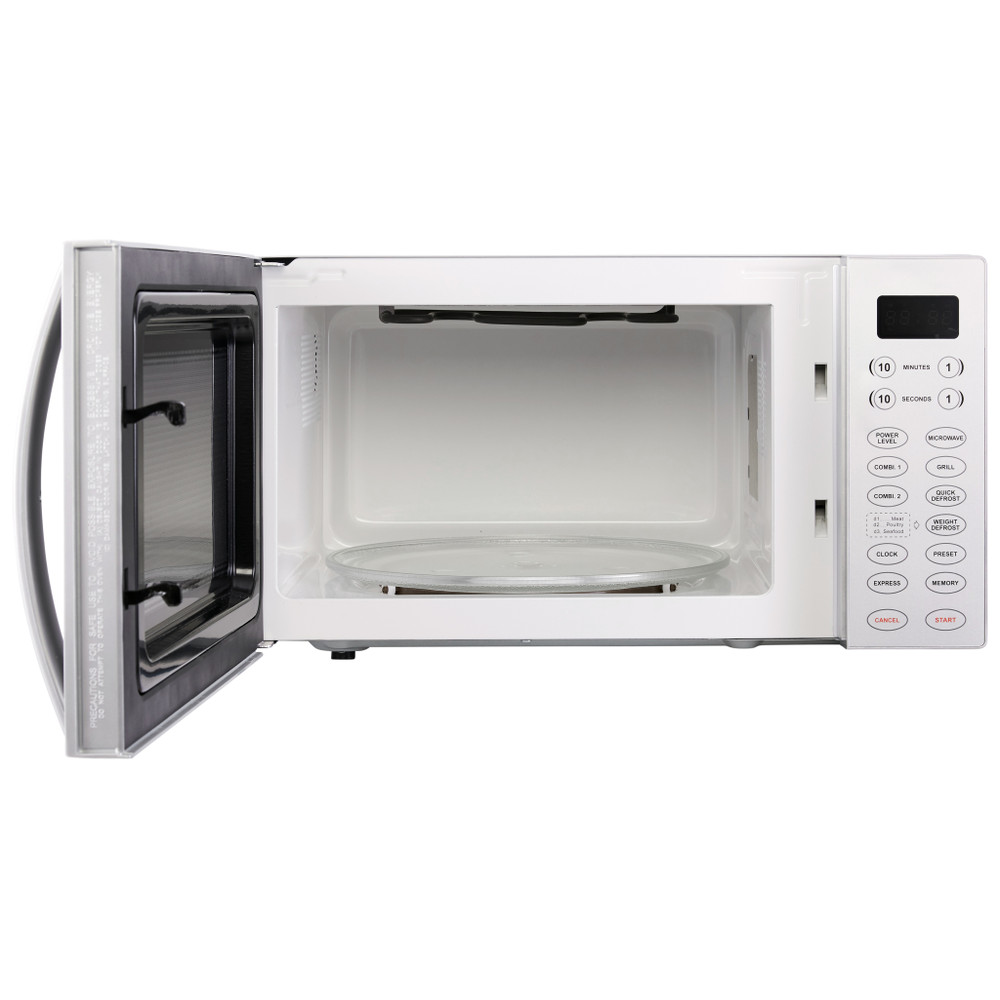 Whirlpool Four à micro-ondes Pose-libre MWO 611 SL Argent Électronique 30 Micro-ondes + gril 850 Frontal open