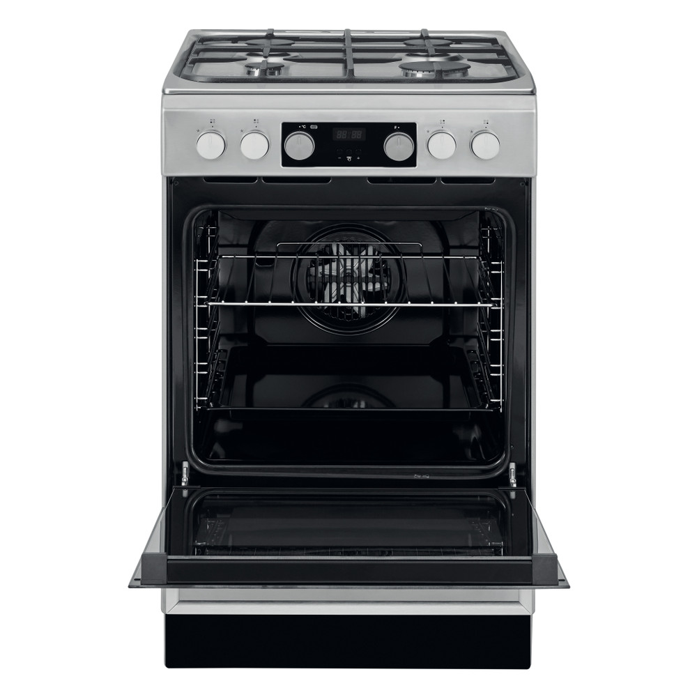 Whirlpool Tűzhely WS5G8CHX/E Inox Gáz Frontal open