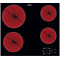 Whirlpool HOB AKT 8090 LX Black Radiant vitroceramic Frontal