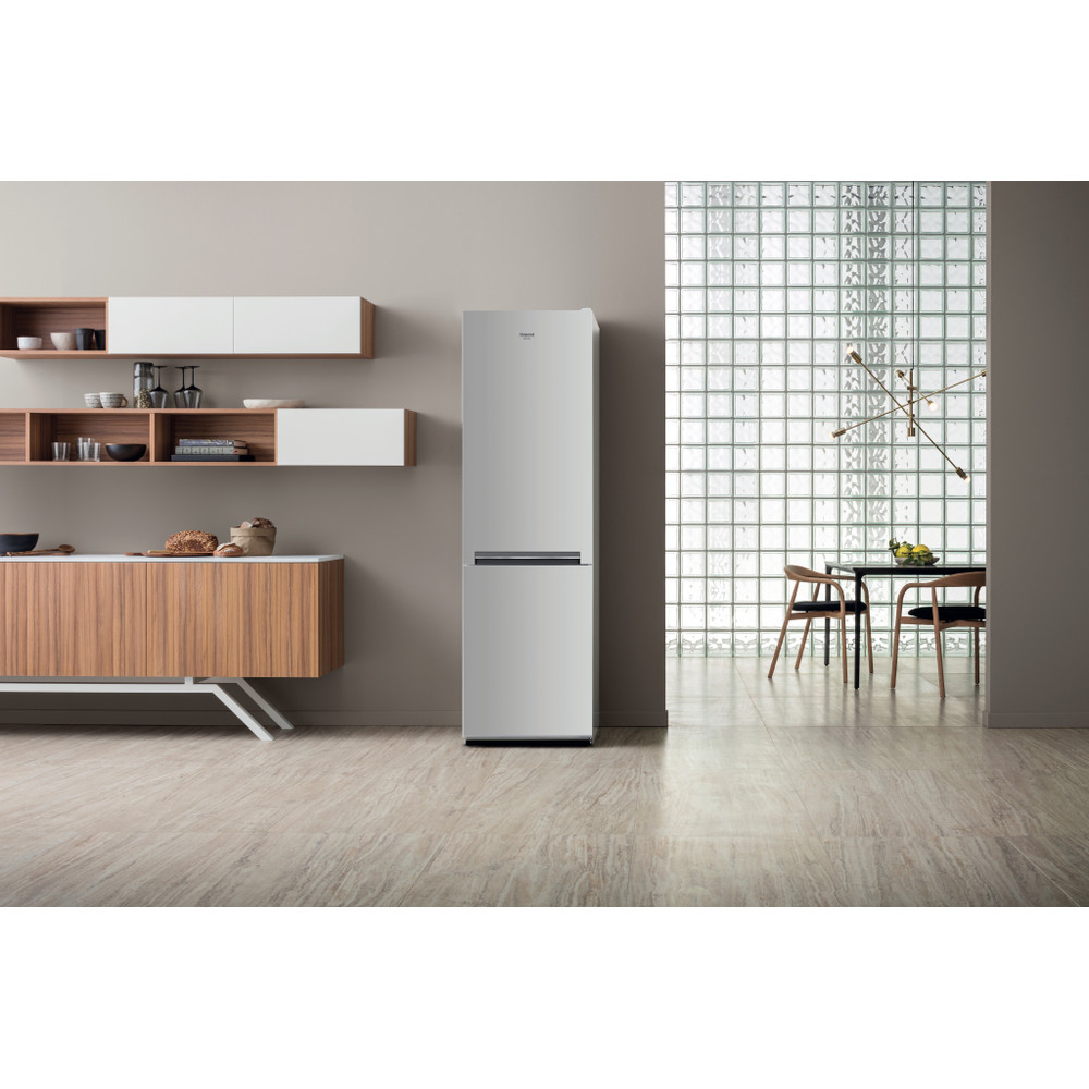 Hotpoint_Ariston Combiné Pose-libre H8 A1E S Argent 2 portes Lifestyle frontal