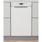 Whirlpool Astianpesukone Kalusteisiin sijoitettava WH3UC10BS7A0W Työtason alle C Frontal
