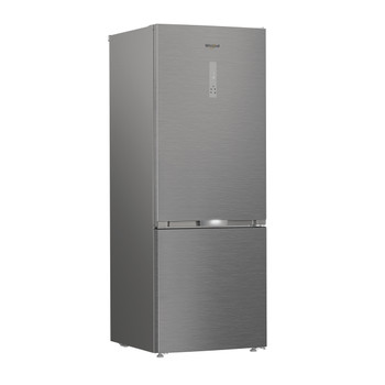 Whirlpool Koel/vriescombinatie Vrijstaand WHK2 6493 X5E Pearl Inox 2 deuren Perspective