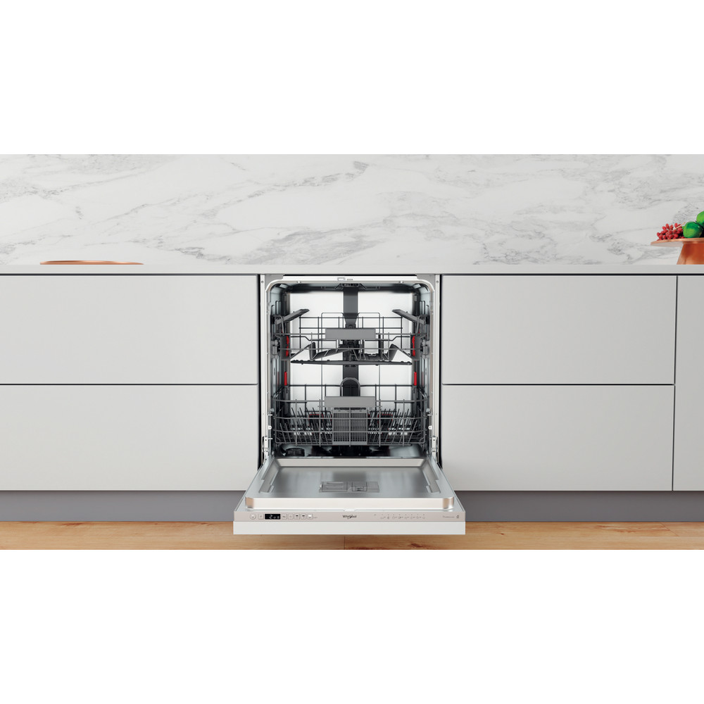 Whirlpool Lave-vaisselle Encastrable WCIC 3C26 PE Tout intégrable E Lifestyle frontal open