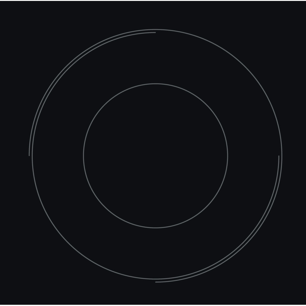 Indesit Ploča za kuhanje RI 260 C Crna Radiant vitroceramic Heating element