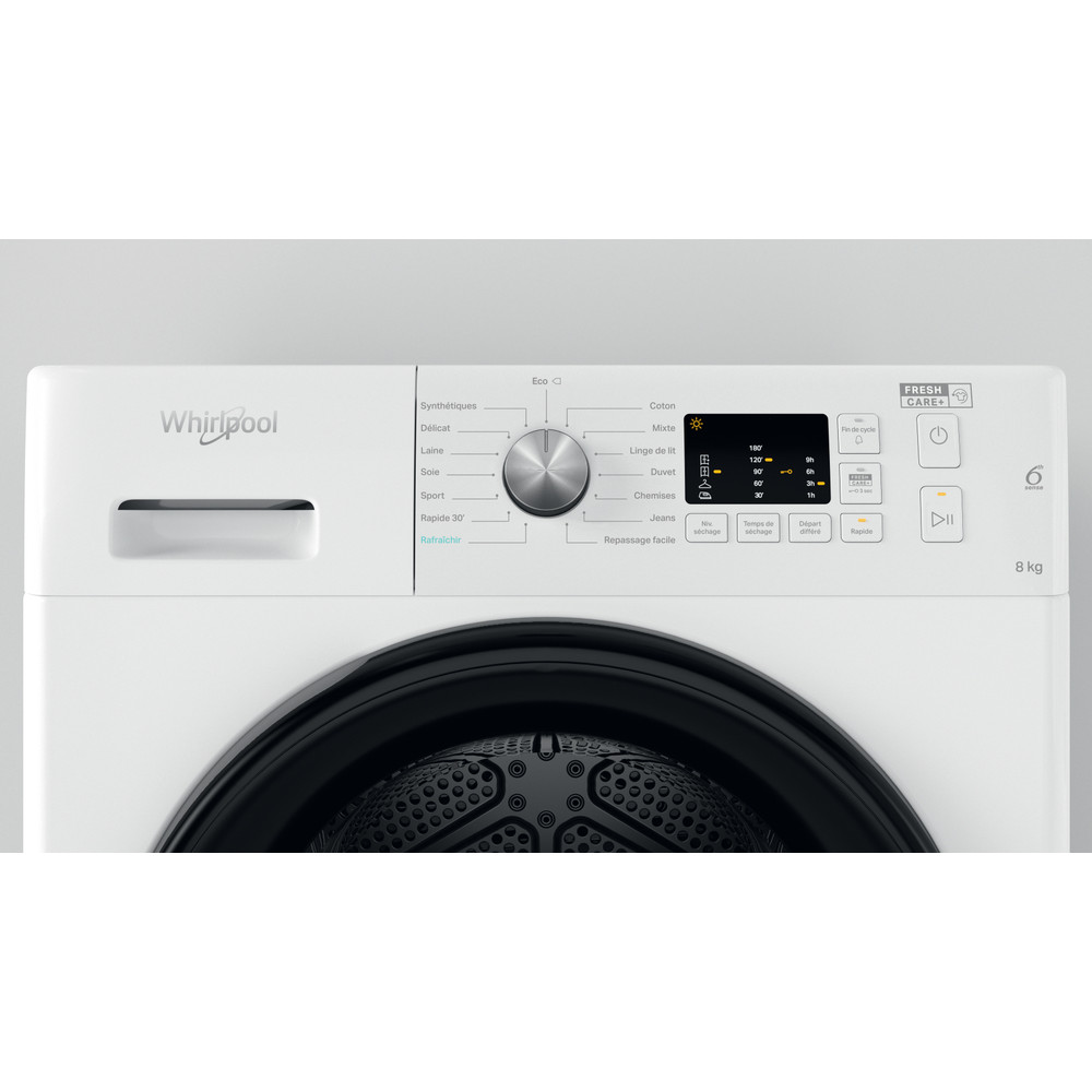 Whirlpool Sèche-linge FFT CM10 8BB NA Blanc Control panel