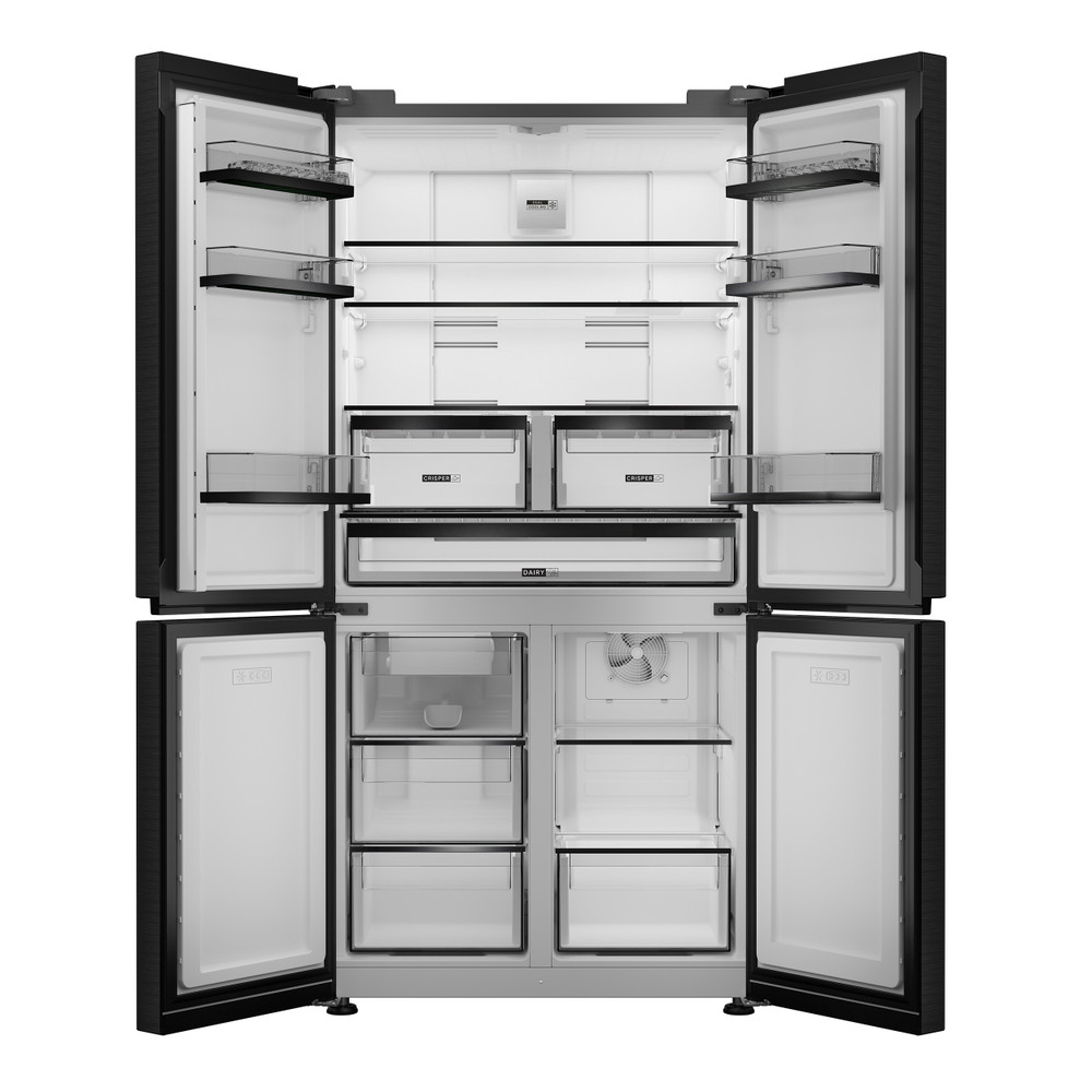 Whirlpool Dubbeldeurs Vrijstaand WHGF 6534 XK4E ARC 764 Manhattan Gray Frontal open