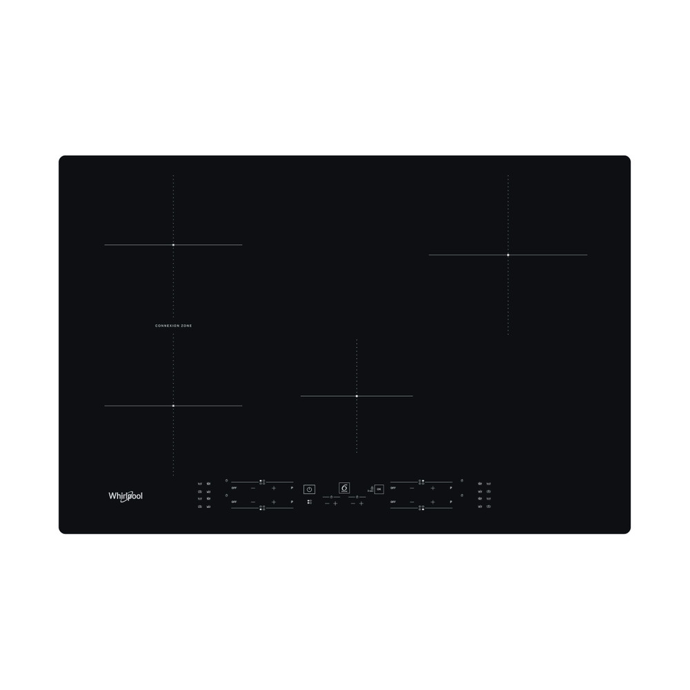 Whirlpool Kookplaat WB B4877 NE Zwart Induction vitroceramic Frontal