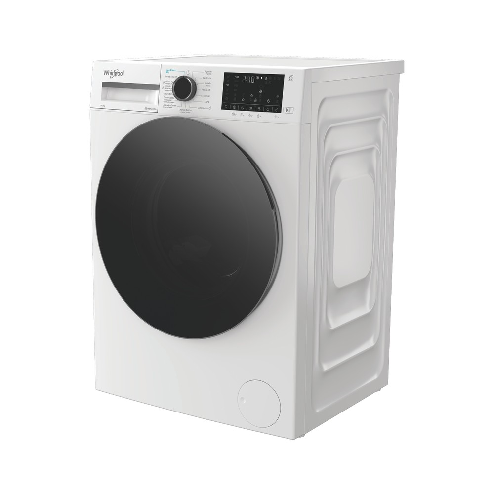 Whirlpool Lavadora secadora Libre instalación WAD 8536WBC SPT Blanco Cargador frontal Perspective