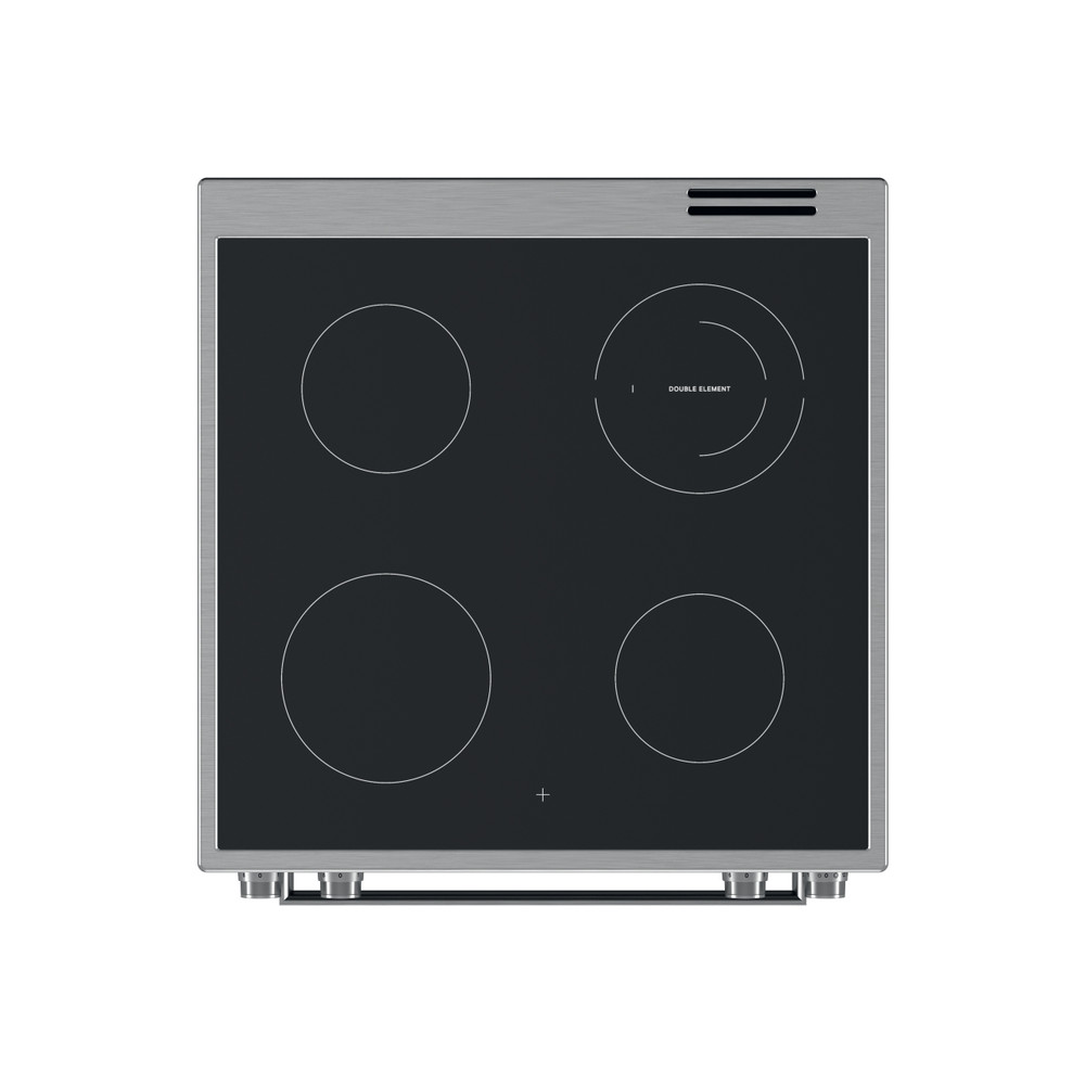 Whirlpool Cuisinière WS68V8CCXT Inox Non Frontal top down
